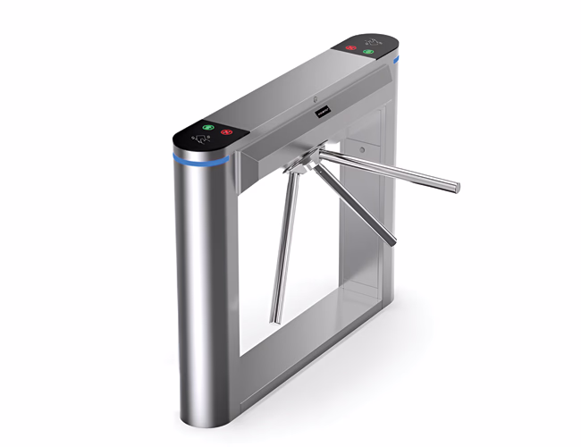 VARITO VT-DS112 Automatic Tripod Turnstile with sleek design and advanced security features for efficient pedestrian access control.