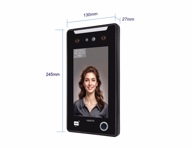 Varito VT-AI67FW Waterproof Dynamic Face-Fingerprint Recognition Terminal