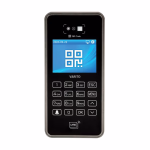 VARITO Q8 QR Code and RFID Access Control Terminal for secure entry management with QR scanning and RFID card authentication.