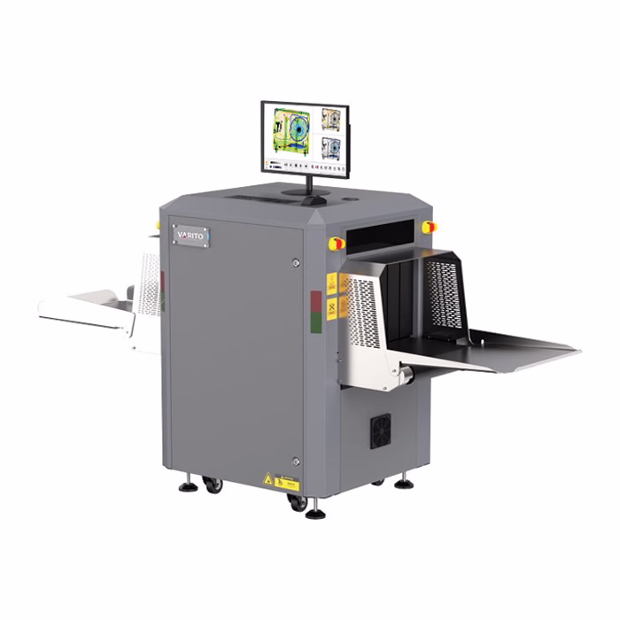 VARITO XR3E-6550C X-Ray Baggage Scanner 160kV security screening system for airport and checkpoint luggage inspection.