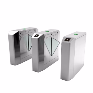 VARITO VFT312 Flap Barrier Turnstile with automatic glass flaps for secure pedestrian access control