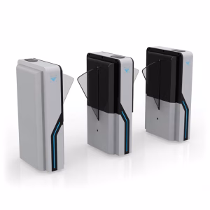 VARITO VT-EF2213 Flap Barrier Turnstile Gate with automatic glass flaps for secure pedestrian access control