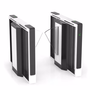 VARITO VT-Q30 Optical Flap Barrier Gate with infrared sensors and automatic glass flaps for secure pedestrian access control